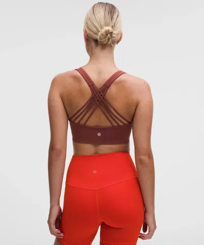 Lululemon Womens Cherry Ember Align High-rise Gym Shorts In Red