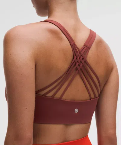 Lululemon Womens Cherry Ember Align High-rise Gym Shorts In Red