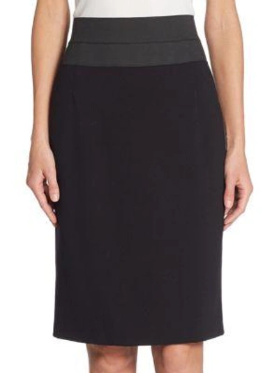 Shop Akris Punto Elements High-waist Pencil Skirt In Black