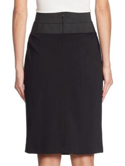Shop Akris Punto Elements High-waist Pencil Skirt In Black