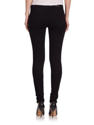 Shop Paige Verdugo Transcend Distressed Ultra Skinny Jeans In Black Shadow Destructed