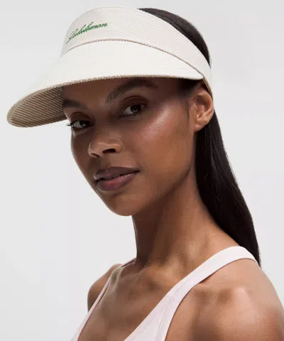 Lululemon Two-tone Canvas Visor In Neutral