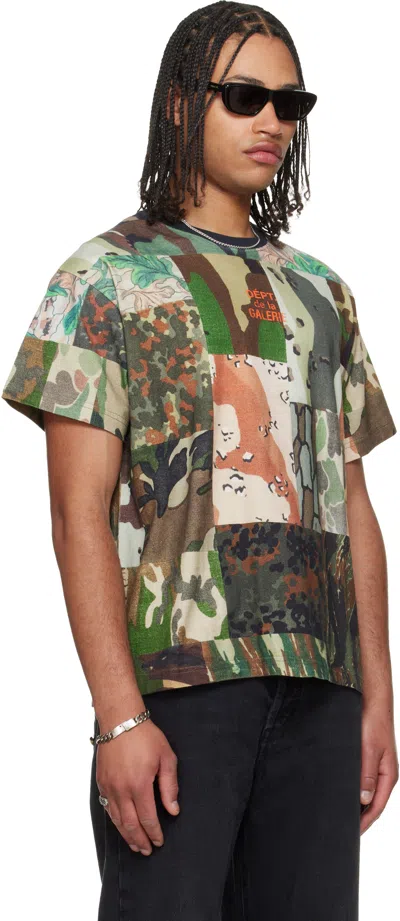 Gallery Dept. Khaki Mixed Camo T-shirt In Multi