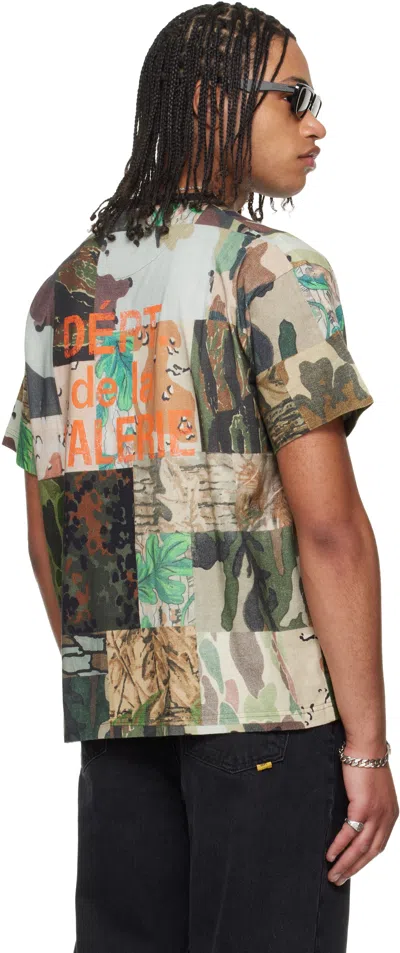 Gallery Dept. Khaki Mixed Camo T-shirt In Multi