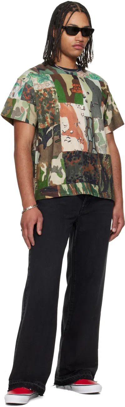 Gallery Dept. Khaki Mixed Camo T-shirt In Multi
