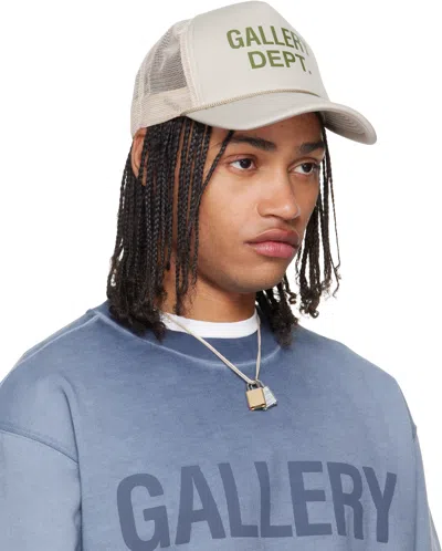 Gallery Dept. Embroidered Mesh-back Baseball Cap In Neutral