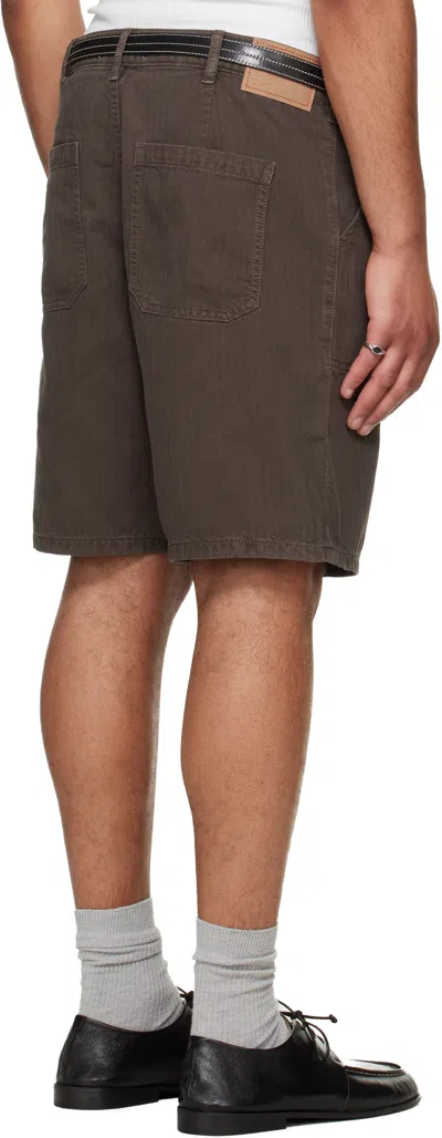 Jeanerica Genua Worker Chino Shorts 8 Chevron Brown