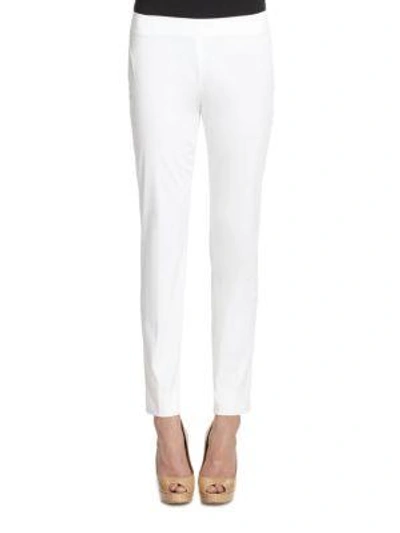 Shop Elie Tahari Juliette Ankle Trousers In White