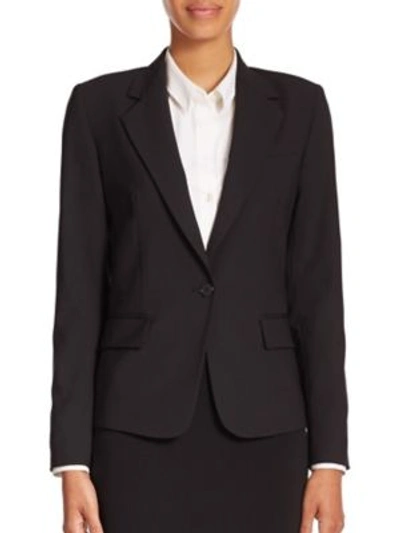 Shop Theory Gabe Edition Stretch-wool Blazer In Black