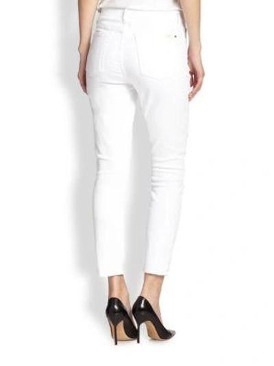 Shop Jen7 Ankle Skinny Jeans In White
