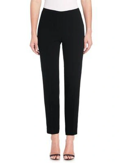 Shop Elie Tahari Marcia Crepe Pants In Black