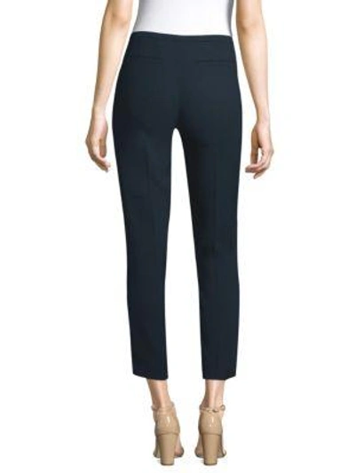 Shop Elie Tahari Marcia Crepe Pants In Black