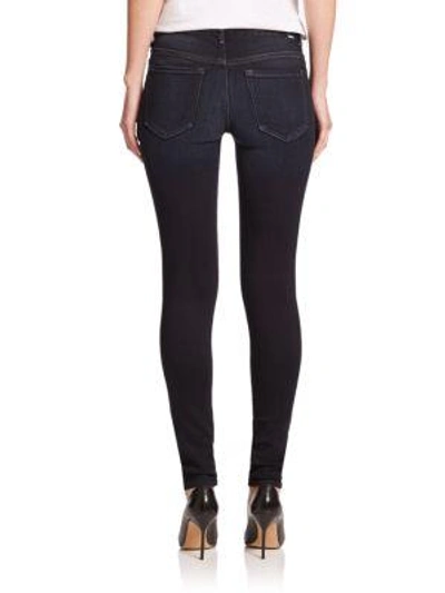 Shop Mother The Looker High-rise Skinny Jeans In Coffee, Te