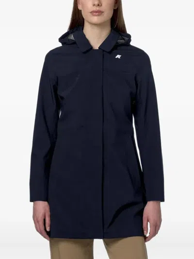 K-way Giubbino Mathy Bonded Jersey Blu In Blue