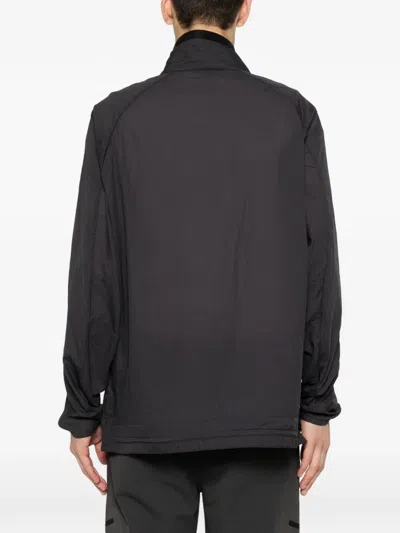 Gramicci Logo-print Half-zip Jacket In Gray
