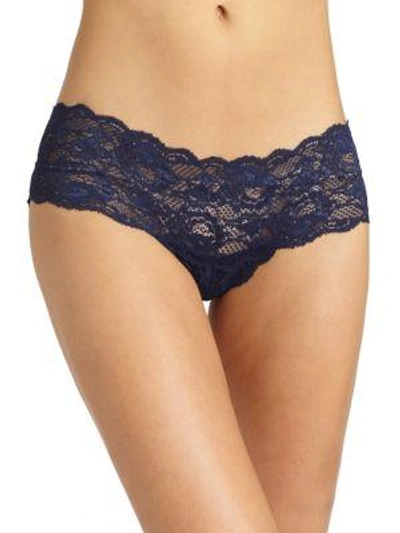 Shop Cosabella Never Say Never Hottie Hotpants In Navy Blue