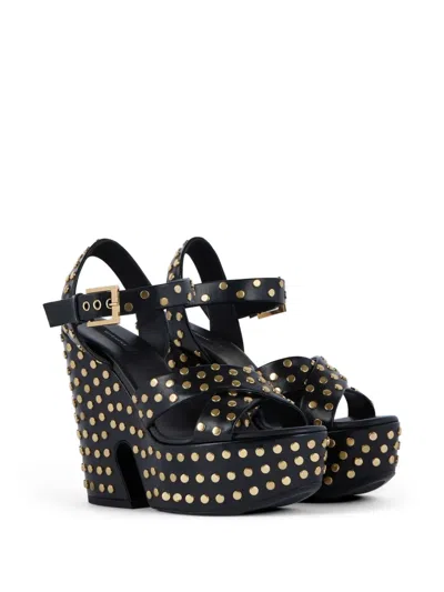 Givenchy Stud-embellished Platform Sandals In Black
