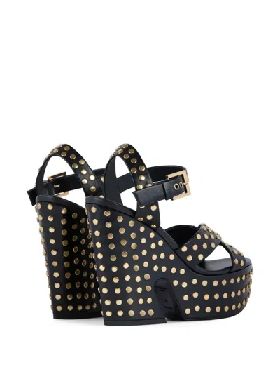 Givenchy Stud-embellished Platform Sandals In Black