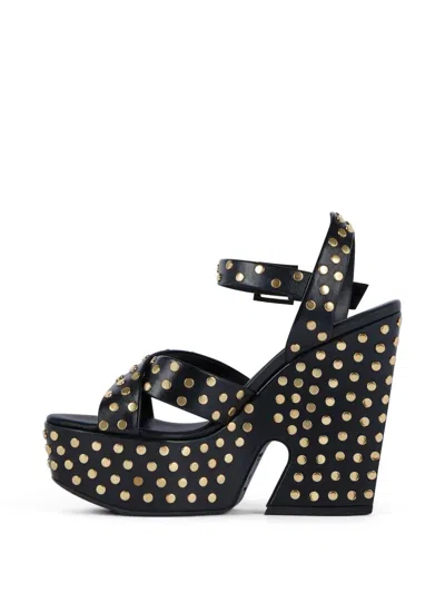 Givenchy Stud-embellished Platform Sandals In Black