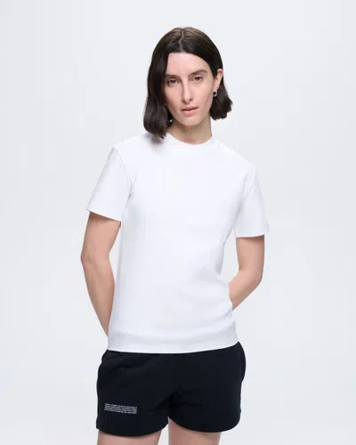 Pangaia Womens Interlock T-shirt—off-white