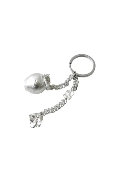 Completedworks Silver-plated Keyring In Silver