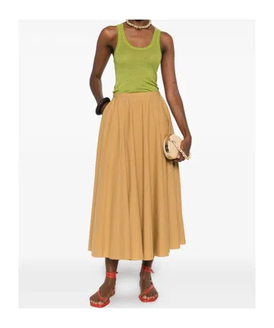 Forte Forte Patchwork Midi Skirt In Multi