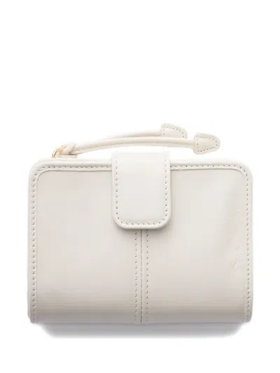 Prada Small Leather Wallet In White