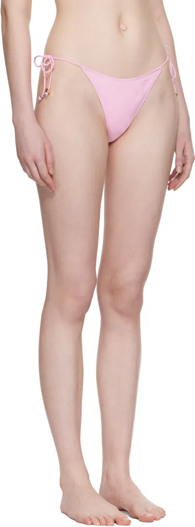 Jacquemus Le Bas De Plage Triangle Bikini Bottom In Pink