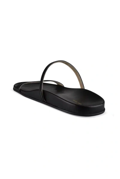 The Row Hugh Thin Strap Slide In Black