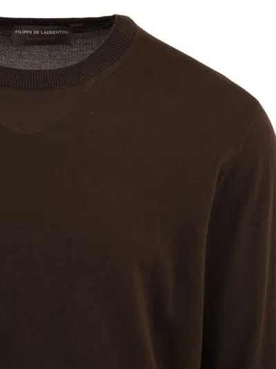 Filippo De Laurentis Sweaters In Brown