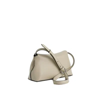 Totême T-lock Smooth-leather Convertible Clutch In Milk In Neutral