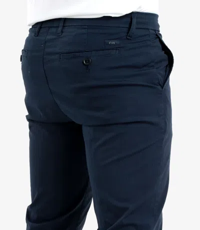 Fay Velvet Trousers In Blue