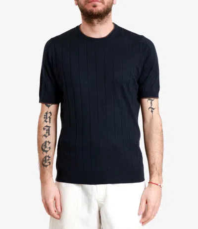 Gran Sasso Sweaters Blue+brown In Blue