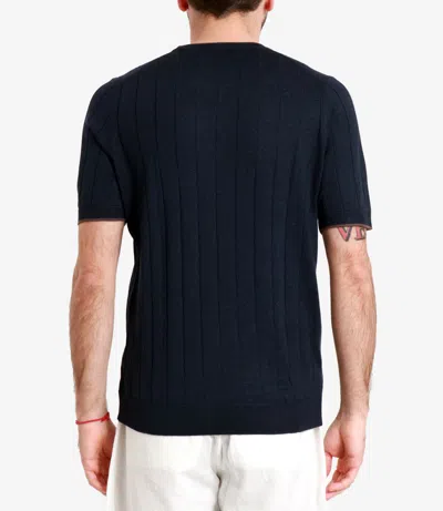 Gran Sasso Sweaters Blue+brown In Blue