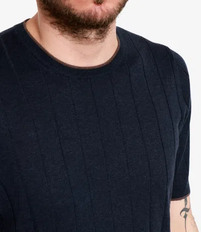 Gran Sasso Sweaters Blue+brown In Blue
