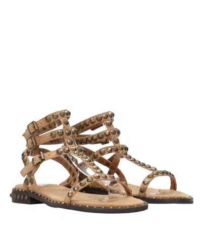 Ash Sandals Beige+bronze In Multi