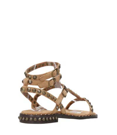 Ash Sandals Beige+bronze In Multi