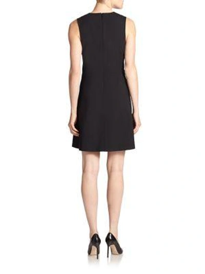 Shop Theory Miyani Edition Wool-blend Flare Dress In Charcoal