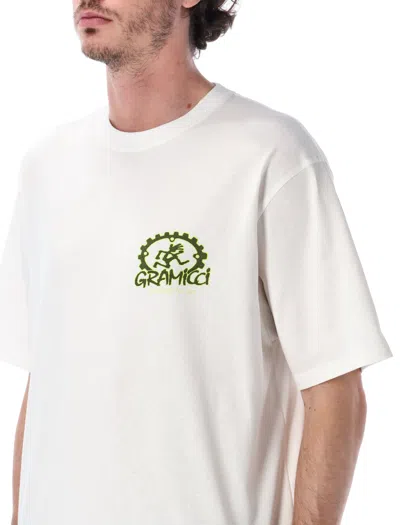 Gramicci Dirt Ready Graphic Crew Neck T Shirt In White
