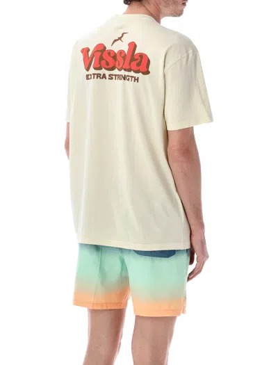 Vissla Extra Strength Logo-print T-shirt In Neutral