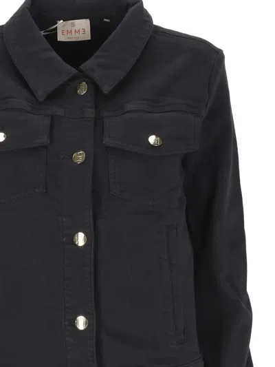 Emme Long-sleeve Buttoned Jacket In Black