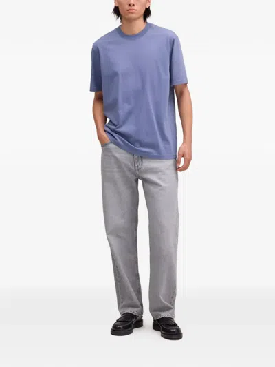 Nn07 Clive Cotton Blend T-shirt In Blue