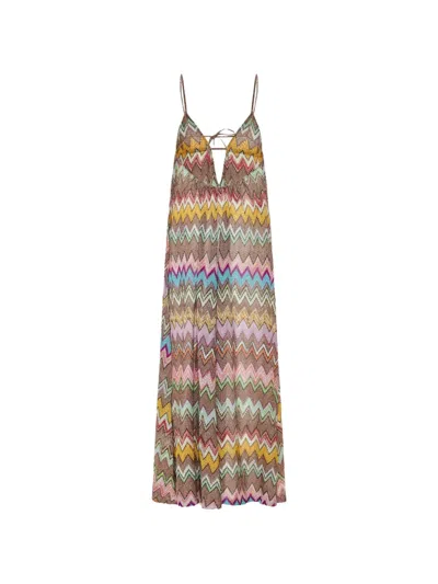Missoni Zigzag-pattern Maxi Dress In Multi
