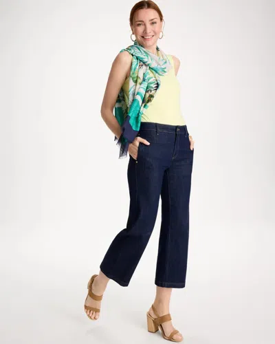 Chico's Microfiber Tank In Sage Lime