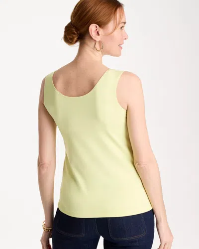 Chico's Microfiber Tank In Sage Lime