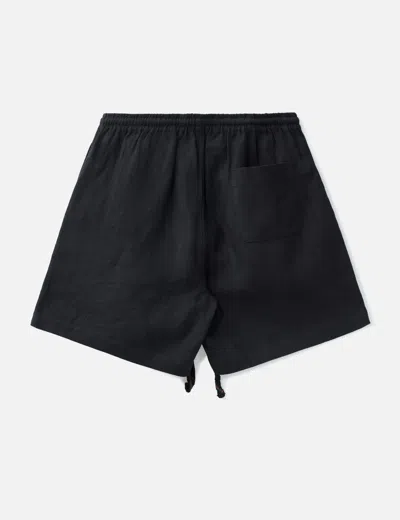 Commas Drawstring Lounge Shorts In Black