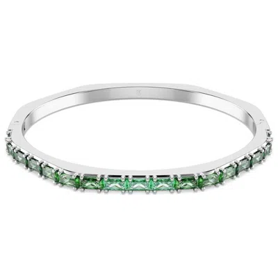 Swarovski Matrix Bangle In Green