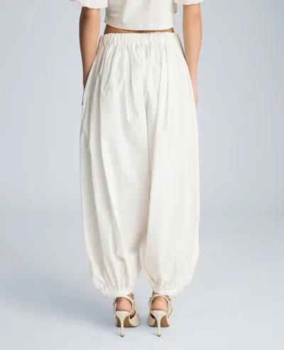 Kenneth Cole Pull On Bubble Leg Pant In White