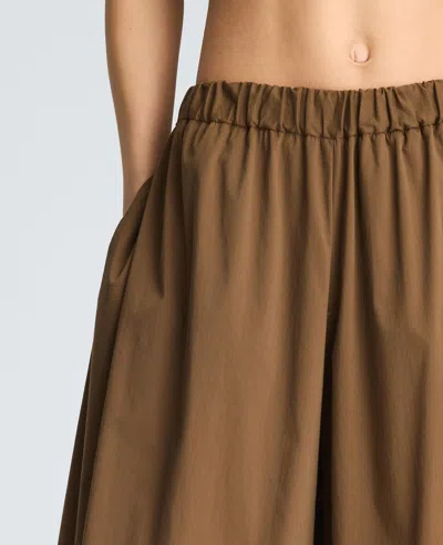 Kenneth Cole Pull On Bubble Leg Pant In Brown