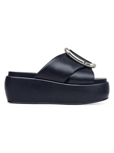 Marc Jacobs The Pop J Marc Platform Wedge Slide Sandal In Multi
